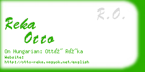 reka otto business card